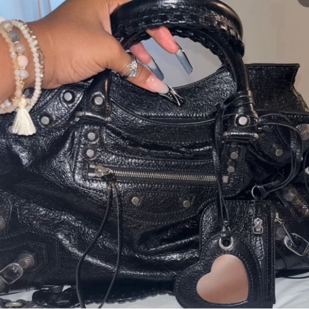 Balenciaga Black Leather Satchel my items sale fast